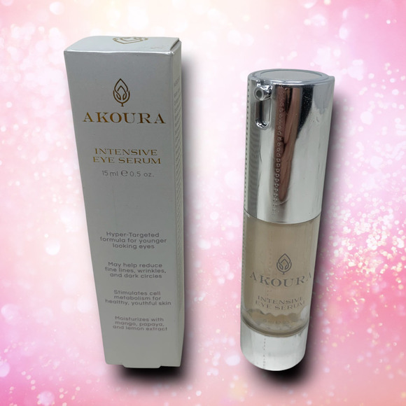 New AKOURA Intensive Eye Serum 15 mL 0.5 fl oz Anti-Aging Serum Sealed Boxed - Picture 1 of 2